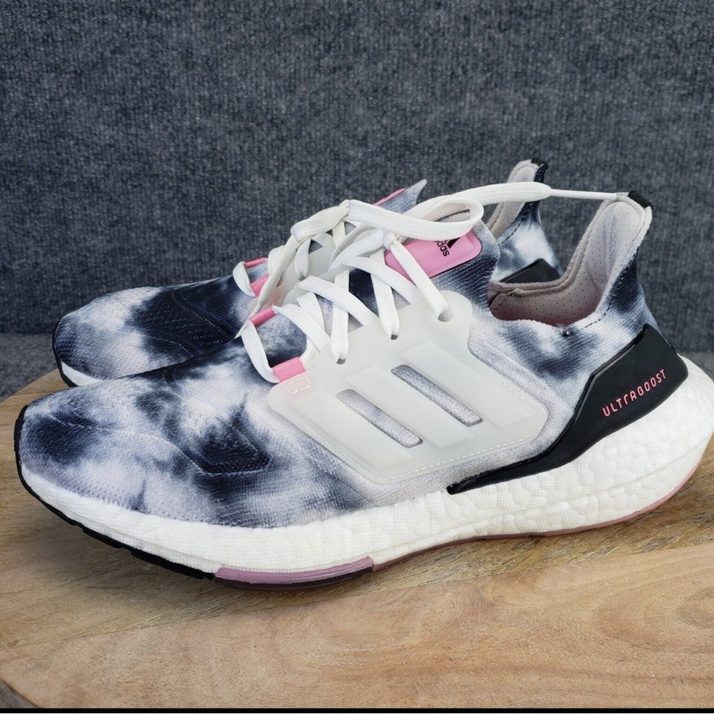 Adidas Women's Ultraboost Tie-Dye Athletic Shoes - Black and Pink